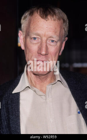 Max von Sydow Schwedische Internationale Schauspieler und einer der schwedischen Schauspieler mit Regisseur Ingmar Bergman mentoring Stockfoto