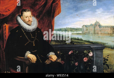 Peter Paul Rubens, Jan Brueghel der Ältere, Erzherzog Albrecht von Österreich, (1559-1621), Porträt Malerei, ca. 1615 Stockfoto