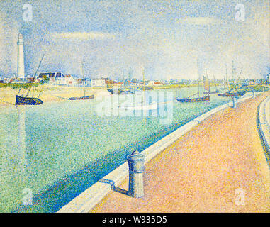 Georges Seurat, Landschaftsmalerei, der Kanal von Gravelines, Petit Fort Philippe, 1890 Stockfoto