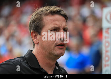 3. August 2019, Oakwell, Barnsley, England; Sky Bet Meisterschaft, Barnsley vs Fulham; Daniel Stendel Manager von Barnsley FC vor dem Kick off Credit: Mark Cosgrove/News Bilder der Englischen Football League Bilder unterliegen DataCo Lizenz Stockfoto