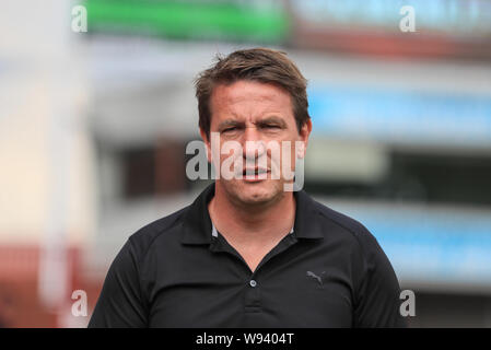 3. August 2019, Oakwell, Barnsley, England; Sky Bet Meisterschaft, Barnsley vs Fulham; Daniel Stendel Manager von Barnsley FC vor dem Kick off Credit: Mark Cosgrove/News Bilder der Englischen Football League Bilder unterliegen DataCo Lizenz Stockfoto