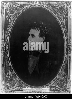 Abraham Lincoln, unmittelbar vor dem Senat die Nominierung, Chicago, Illinois Stockfoto