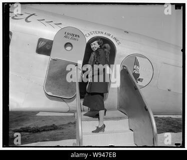 Adelaide Henry, Rat für Eastern Air Lines, 3/9/38 Stockfoto