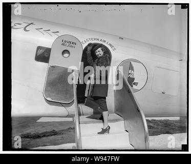 Adelaide Henry, Rat für Eastern Air Lines, 3/9/38 Stockfoto