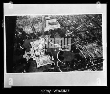 Luftaufnahme des Capitol, der Bibliothek des Kongresses, und Russell Senate Gebäude in Washington, D.C./F.D. Bradford Stockfoto