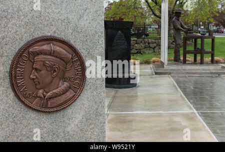 Hatter-Skulptur in Danbury CT Stockfoto