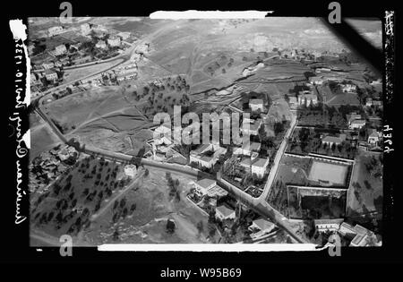 Luft Ansichten von Palästina. Jerusalem aus der Luft. Neuere Jerusalem. Das American Colony. In Sheikh Jerrah Quartal Stockfoto