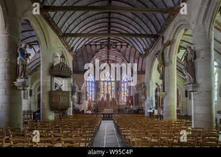 Eglise Saint Michel in Pleyben, Bretagne. Stockfoto