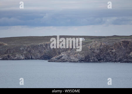 Chapelle Saint-They de la Pointe du Van in der Bretagne, Frankreich. Stockfoto