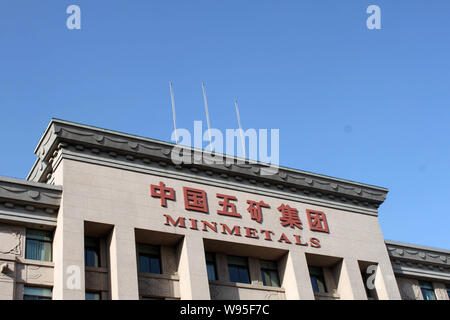 ---- Blick auf den Sitz und Hauptverwaltung der China Minmetals in Peking, China, 12. November 2011. China Minmetals Ressourcen Pläne, es zu benutzen Stockfoto