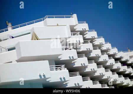 Balkone, Santa Ponca, Mallorca. Stockfoto