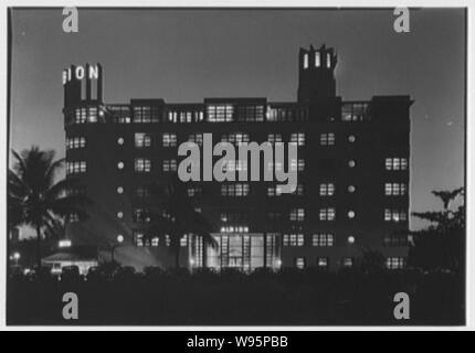 Albion Hotel, Lincoln Road, Miami Beach, Florida. Stockfoto