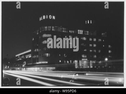 Albion Hotel, Lincoln Road, Miami Beach, Florida. Stockfoto