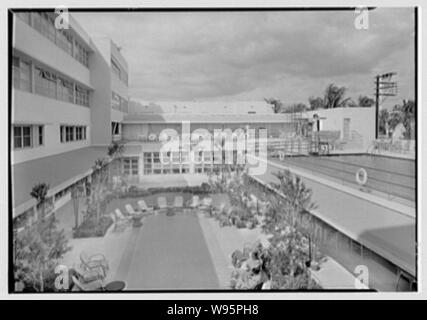 Albion Hotel, Lincoln Road, Miami Beach, Florida. Stockfoto