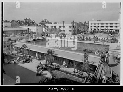 Albion Hotel, Lincoln Road, Miami Beach, Florida. Stockfoto