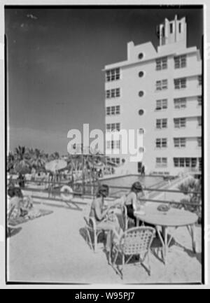 Albion Hotel, Lincoln Road, Miami Beach, Florida. Stockfoto