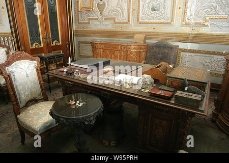 Mustafa Kemal Atatürks, die Zimmer im Dolmabahçe-Palast in Istanbul, Türkei. Palace ist Verwaltungszentrum des Osmanischen Reiches von 1856 bis 1922 Stockfoto