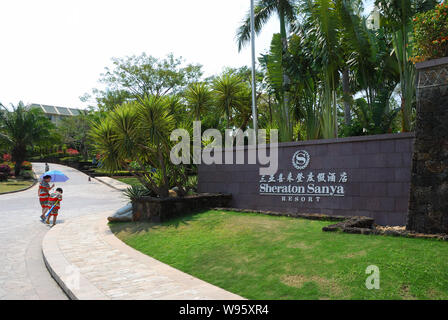 Sheraton Sanya Resort Hainan China Stockfoto Bild 124339095