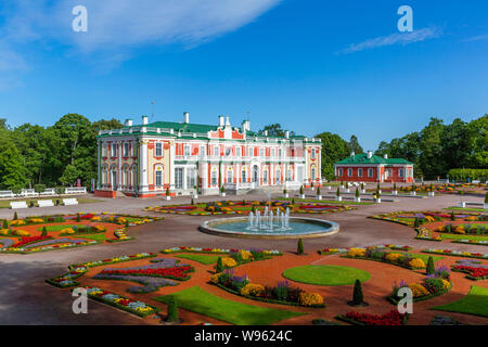 Barocke Schloss Kadriorg Palast gebaut für Katharina I. von Russland von Peter dem Großen in Tallinn Stockfoto