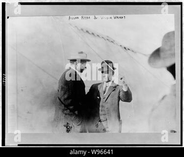 Allan Ryan und Wilbur Wright Stockfoto