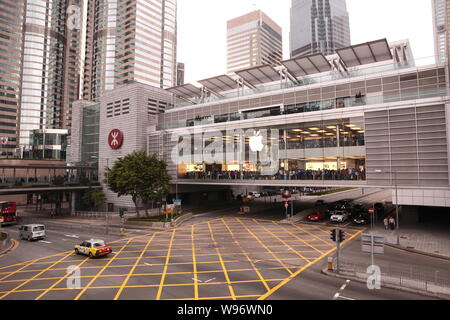 ---- Blick auf den Apple Store in Hongkong, China, 1. April 2012. Apple hat mehr Retail Stores in Pennsylvania als in ganz China, wo es verdient Stockfoto