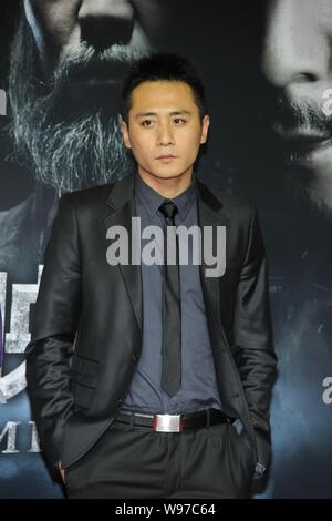 Chinesische Schauspieler Liu Ye Posen auf dem roten Teppich, wie er für die Premiere des Films kommt, das Letzte Abendmahl, in Peking, China, 26. November 2012. Stockfoto