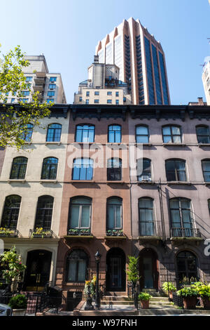 Murray Hill ist ein Stadtteil von backsteingebäuden in New York City, USA Stockfoto