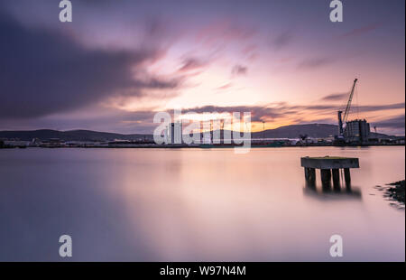 In der Nacht schöne Belfast Stockfoto