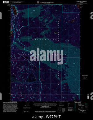 USGS Topo Karte Iowa Clear Lake 279370 1997 24000 invertiert Wiederherstellung Stockfoto