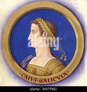 Beschreibung des douze Césars avec leurs Abbildungen 4 - Caligula. Stockfoto
