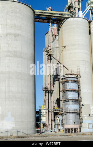 Ein Farmen facility Foster in Delhi im Central Valley in Kalifornien Stockfoto