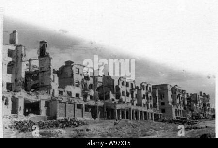 Zerstört Gebäude in Stalingrad 1942 (23). Stockfoto