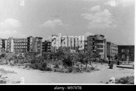 Gebäude in Stalingrad 1942 zerstört (2). Stockfoto