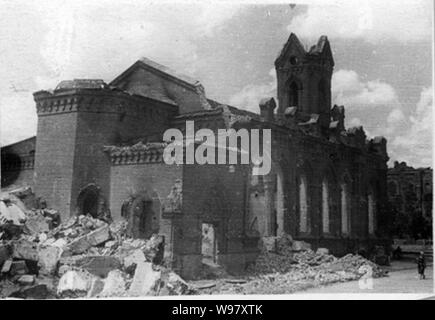 Zerstört Gebäude in Stalingrad 1942 (22). Stockfoto