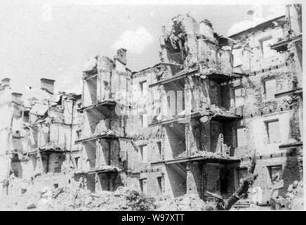 Zerstört Gebäude in Stalingrad 1942 (15). Stockfoto