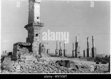 Zerstört Gebäude in Stalingrad 1942 (27). Stockfoto