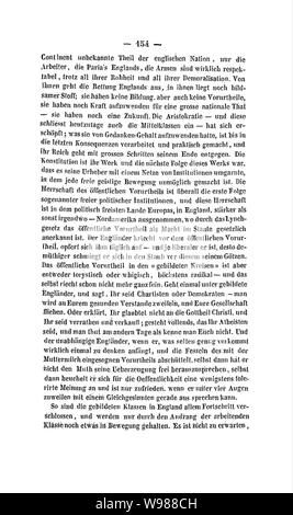 English Franz Jahrbücher (Ruge Marx) 154. Stockfoto