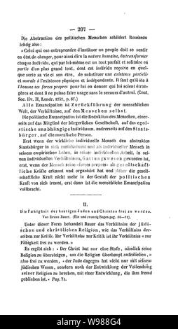 English Franz Jahrbücher (Ruge Marx) 207. Stockfoto