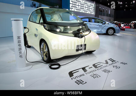 Ein FT-EV II (Future Toyota Electric Vehicle II) wird dargestellt, während der 9. China (Guangzhou) Internationale Automobil Ausstellung, bekannt als Auto Guangz Stockfoto