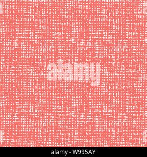 Vektor Coral Pink nahtlose Stoff Textur. Leinwand für die Stickerei. Geringere Dateigröße. Geeignet für textile, Geschenkpapier und Tapeten. Stock Vektor