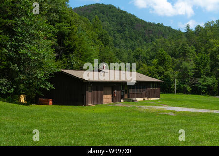 Ranger Station in den Smoky Mountains National Park. Abrams Creek, Tennessee, USA Stockfoto