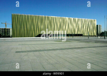 ---- Blick auf die Pekinger Olympischen Basketball Sporthalle, auch als Wukesong Indoor Stadium, in Peking, China, 27. Februar 2008 bekannt MasterCard Inc. Stockfoto