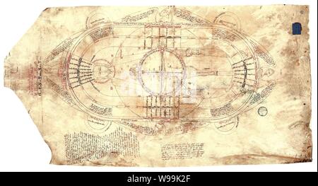 Diagramm mit Kreuzigung, Avignon, Frankreich, 1335-50. Stockfoto