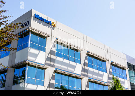 August 12, 2019 Sunnyvale/CA/USA - Walmart Labors, Büros, eine Tochtergesellschaft von Walmart mit Schwerpunkt auf E-Commerce und andere verwandte Bereiche, in Orde Stockfoto