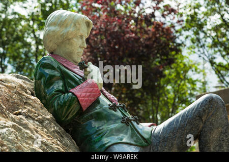 Oscar Wilde Memorial in Merrion Square Park, Dublin, Irland Stockfoto