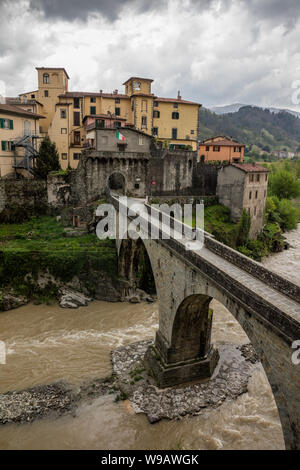 Castelnuovo di Garfagnana in der Toskana, Italien Stockfoto