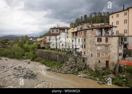 Castelnuovo di Garfagnana in der Toskana, Italien Stockfoto