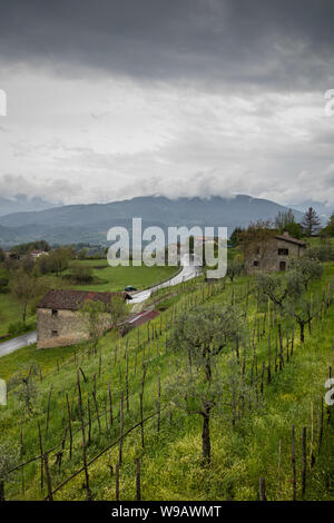 Castelnuovo di Garfagnana in der Toskana, Italien Stockfoto