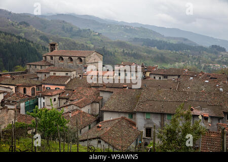 Castelnuovo di Garfagnana in der Toskana, Italien Stockfoto