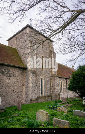 St Margaret's Church, Rottingdean in der Nähe von Brighton, East Sussex, Großbritannien Stockfoto